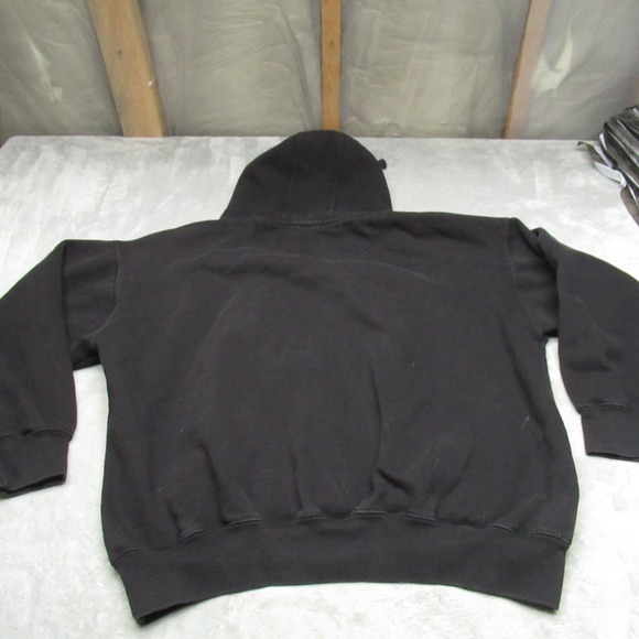 Red Wing Shoe Hoodie Mens XL Black Graphic Sweatshirt Fleece Lined Heavy LOGO - Picture 5 of 9